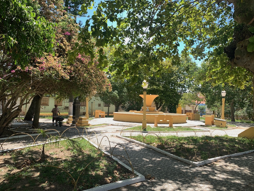 praça no centro de são josé do norte
