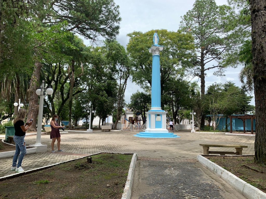 praça Maneca Maciel, no centro de Arroio Grande