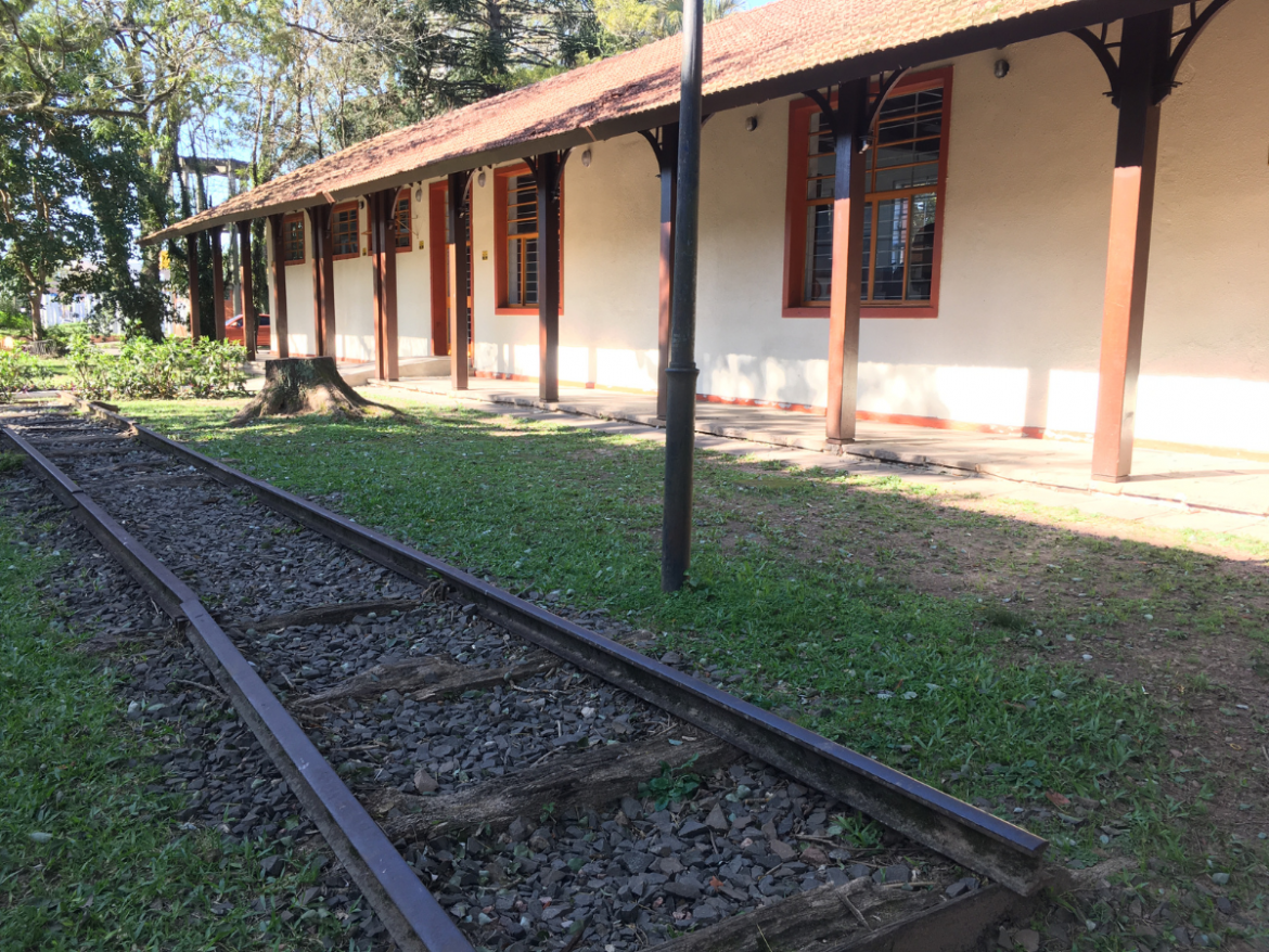 Sapiranga (RS): trilho da antiga estação férrea